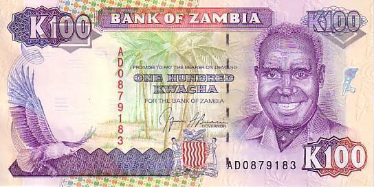 ZAMBIE   100 Kwacha   Non Daté (1991)   Pick 34a     *****BILLET  NEUF***** - Zambie