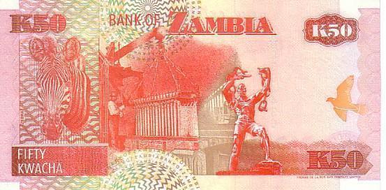 ZAMBIE   50 Kwacha  Daté De 1992    Pick 37b  Signature 11     *****BILLET  NEUF***** - Sambia