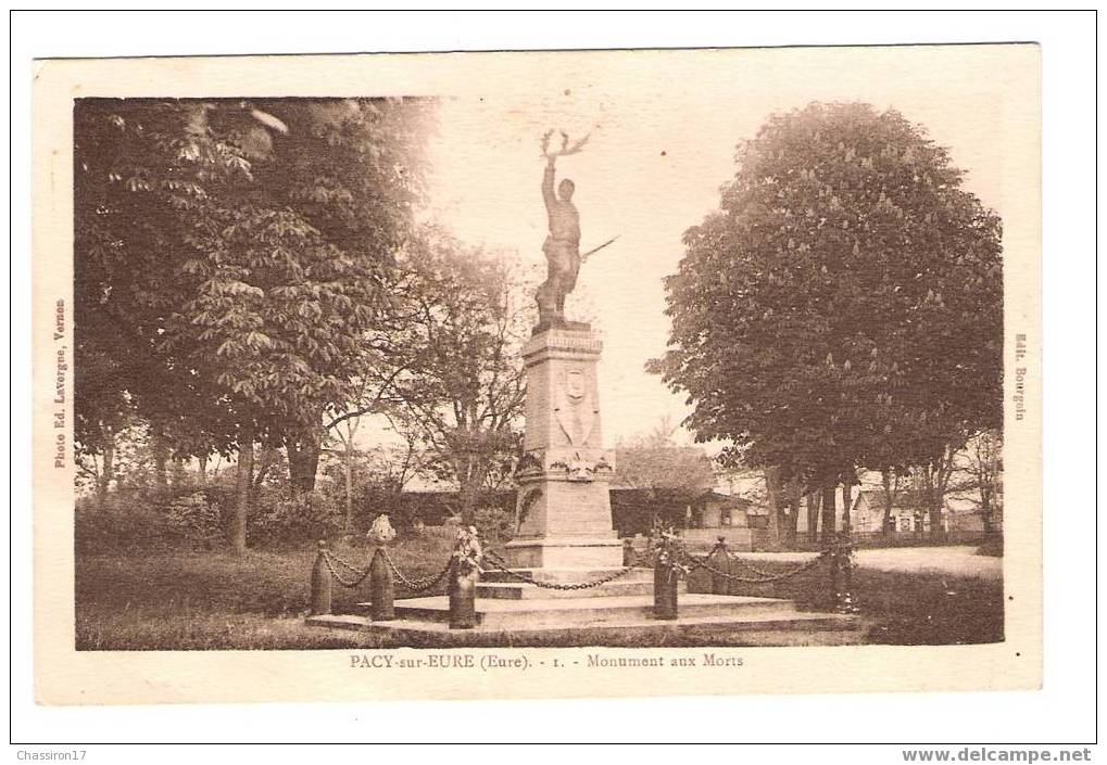 27 - PACY-sur-EURE - Monument Aux Morts - Pacy-sur-Eure