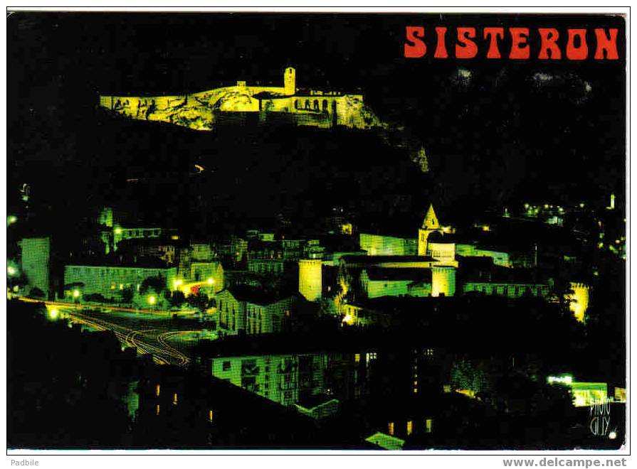 Carte Postale 04.  Sisteron La Nuit - Sisteron