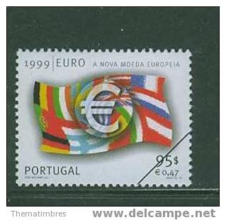 SPE0108 Euro Monnaie Europeenne Drapeaux 2305 Portugal 1999 Neuf ** - Sellos