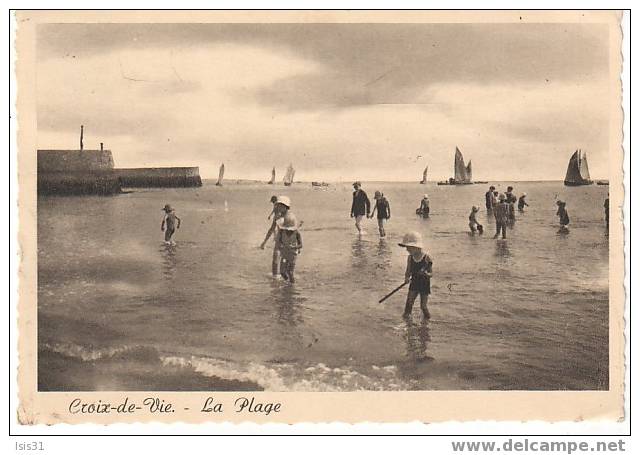 Dép 85 - Bateaux - F227 - Saint Gilles Croix De Vie - La Plage - Bon état Général - Grand Format - Saint Gilles Croix De Vie