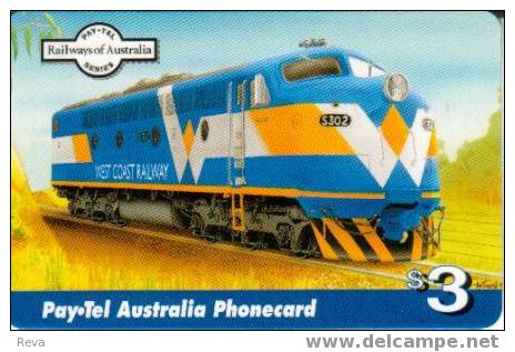 AUSTRALIA $3  BEAUTIFUL  "S" CLASS LOCOMOTIVE  VICTORIA TRAINS TRAIN  MINT  2500 ISSUED ONLY !! SPECIAL PRICE !! - Australia