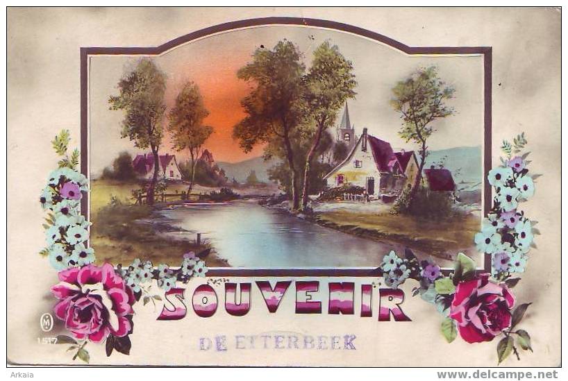 ETTERBEEK = Souvenir D'Etterbeek - Couleur  (M. 1517) 1932 - Etterbeek