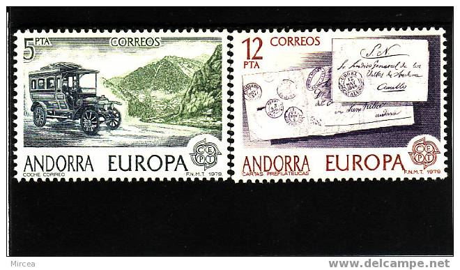 Andorre Espagnole Yv.no.116/7 Neufs** - 1979
