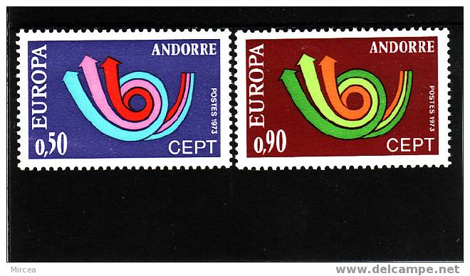 Andorre Francaise 1973 -  Yv.no.226/7 Neufs** - 1973