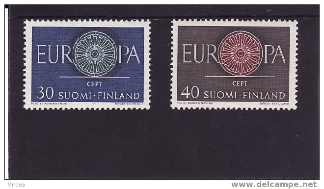 Finlande Yv.no.501/2 Neufs** - 1960