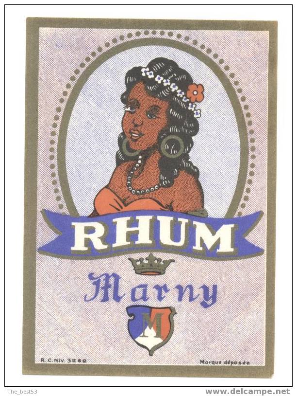 Etiquette De  Rhum  -  Marny - Rhum