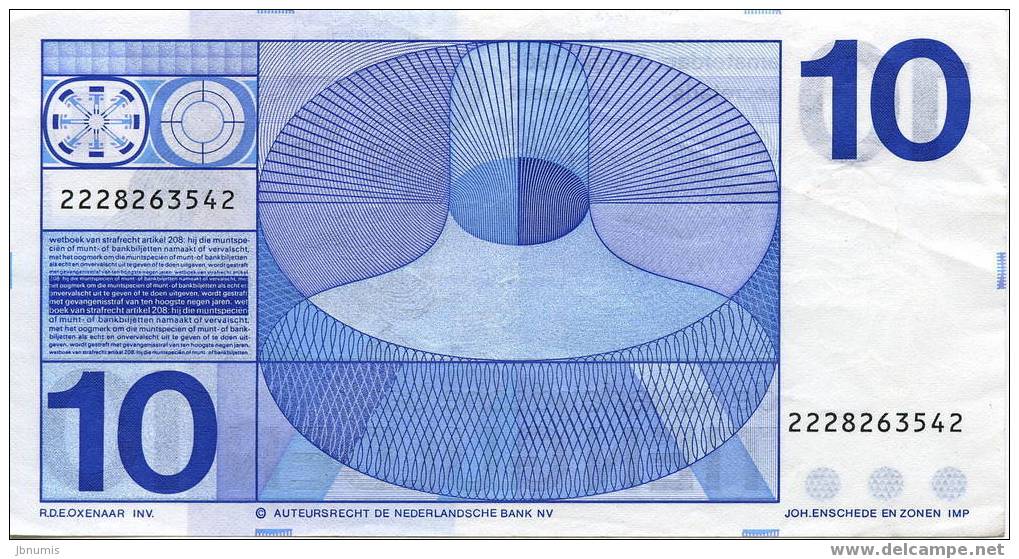 Pays-Bas Netherlands 10 Gulden 25 April 1968 SUP P91b - 10 Gulden