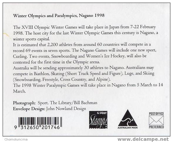 Nagano Jeux Olympiques D'Hiver Winter Olympics Games Olympische Bobleigh Snowboardi - Hiver 1998: Nagano