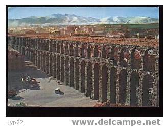 CP Espagne Segovia - Aqueduc Romain - A Circulée - Segovia