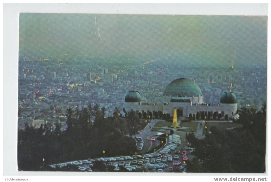 Griffith Park Observatory - Night Falls And A Fog Bank Moves In Over Los Angeles 1976 - Los Angeles