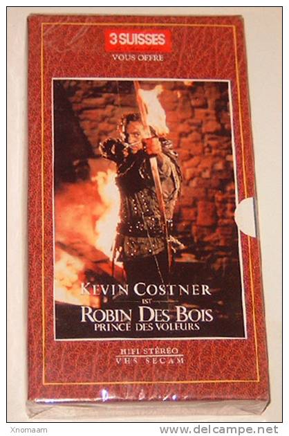 K7 Vidéo - Robin Des Bois - Kevin Costner - Neuf Sous Blister - Offrt Par Les 3 Suisses - Action, Adventure