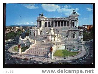 Jolie CP Italie Roma Rome Autel De La Patrie - CAD Roma Ferrovia 20-09-1968 - Altare Della Patria