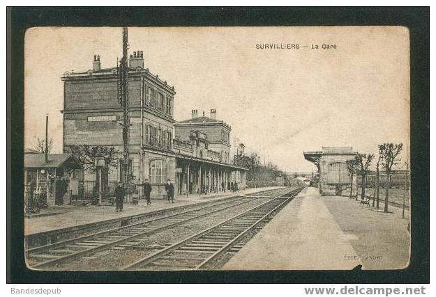 Survilliers - La Gare ( Intérieur Animée Edit. Landry ETAT) - Survilliers