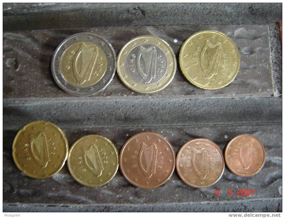 SERIE EURO COMPLETE IRLANDE 2002 - Irlande