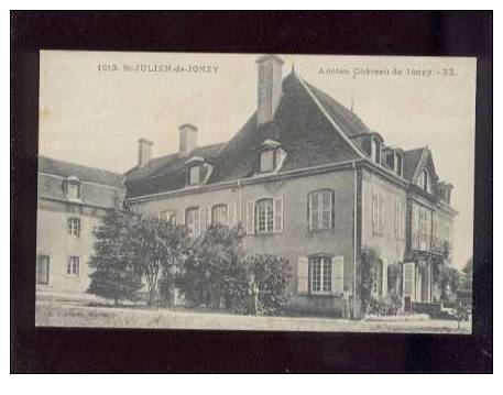 15034 St Julien De Jonzy Ancien Château De Jonzy  édit.ZZ L. François N°1013 Belle Carte - Autres & Non Classés