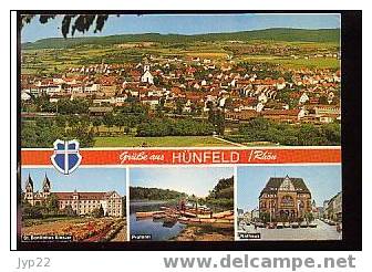 Jolie CP Allemagne Gruss Aus Hünfeld / Rhön - Multivue - Flamme CAD 17-02-1987 - Huenfeld