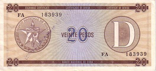 CUBA    20 Pesos    Non Daté    Pick FX31    *****QUALITE  XF ***** - Kuba