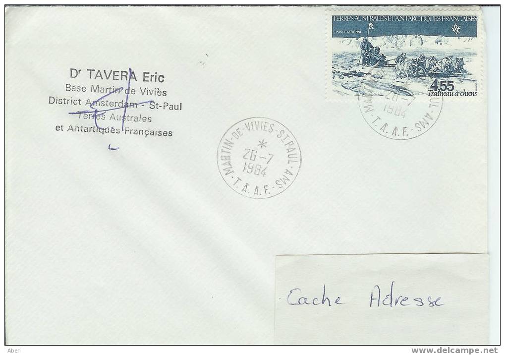 833 TAAF- St P & A- Dr TAVERA- PA 74 - Storia Postale