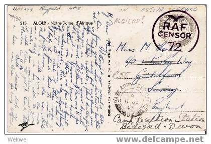 BD019 / RAF-Feldpost 1943 – Aus Algier - Altri & Non Classificati