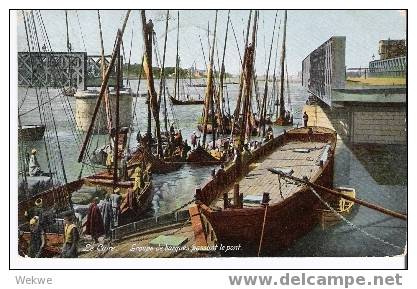 BD021/1908, King Eduard, Paquebot, Port Said, Auf Ansichtskarte, Kairo (Schiffspost, Ship Mail) - Cartas & Documentos