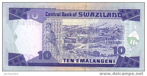 SWAZILAND   10 Emalangeni   Daté Du 08-04-1997   Pick 24b     ***** BILLET  NEUF ***** - Swasiland