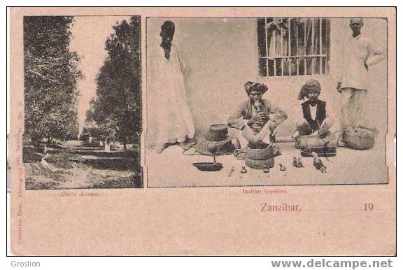 ZANZIBAR 1904 CLOVE AVENUE AND INDIAN JUGGLERS - Tanzanie