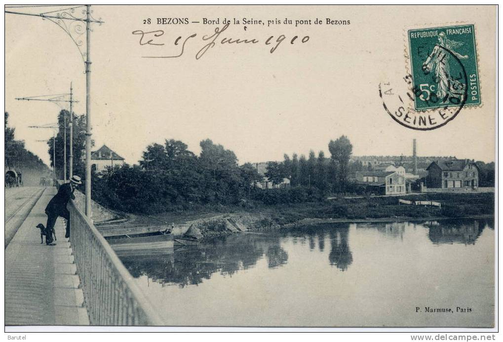 BEZONS - Bord De La Seine, Pris Du Pont De Bezons - Bezons