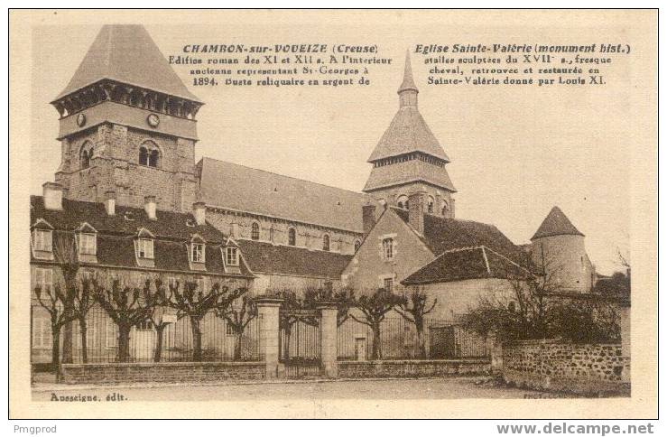 23 - CHAMBON SUR VOUEIZE - Eglise Ste Valérie - 1930 - Chambon Sur Voueize