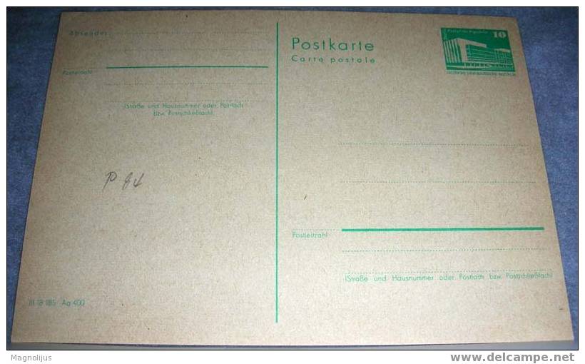 Germany,DDR,Stationery,Berlin,Postcard - Autres & Non Classés