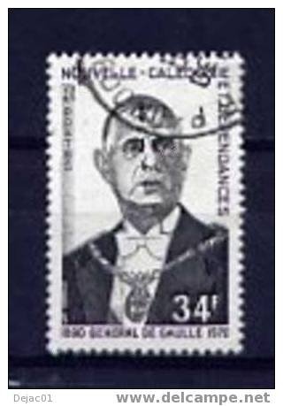 Thème Général De Gaulle - NOUVELLE CALEDONIE Yvert 377 Oblitéré - De Gaulle (Generale)