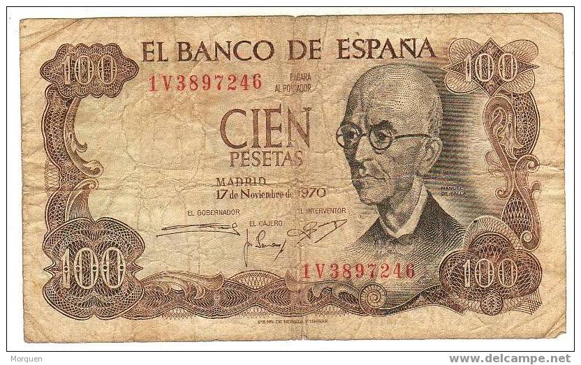 100 Pts Falla 1970 - 100 Pesetas