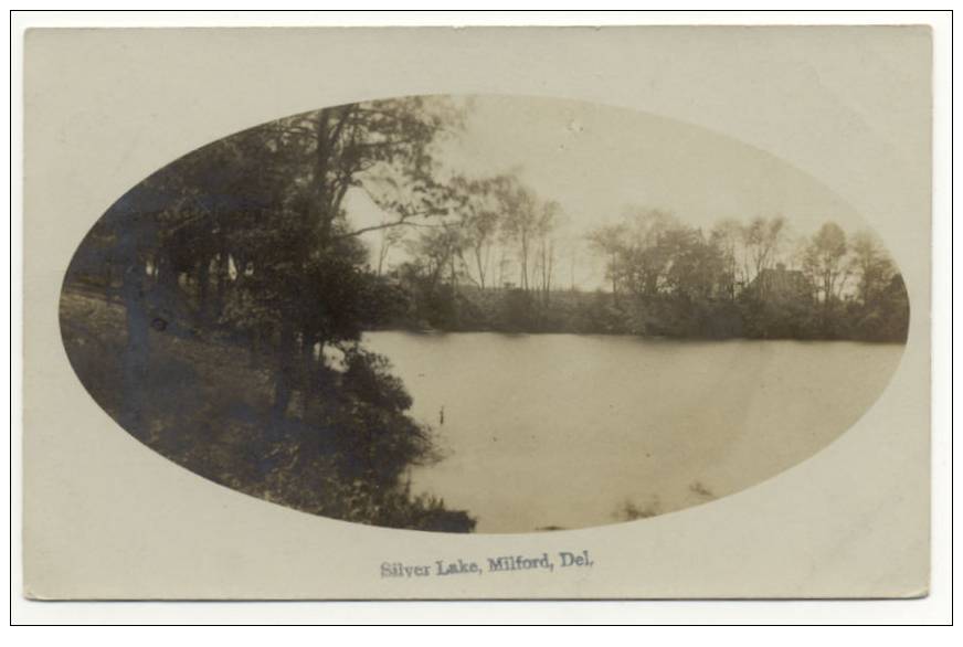 Silver Lake Milford Delaware Real Photo Pre 1908 - Autres & Non Classés