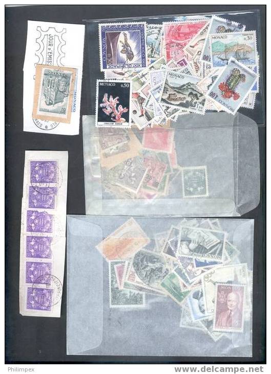 MONACO 200+ STAMPS REMAINDER LIKE RECEIVED - Colecciones & Series