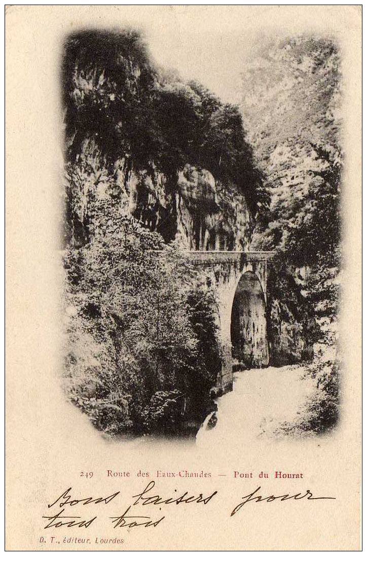 64 EAUX CHAUDES Route, Pont Du Hourat, Ed DT 249, 1903 - Laruns