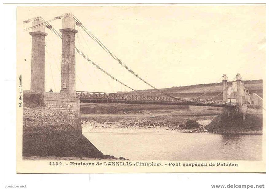 7186 LANNILIS  Le Pont Suspendu  De Paluden 4492 Hamonic . Correspondance - Autres & Non Classés