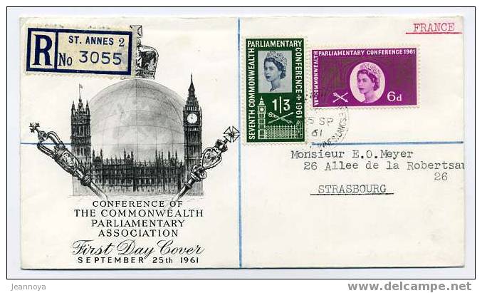 GRANDE-BRETAGNE FDC 25/9/1961 - Unclassified