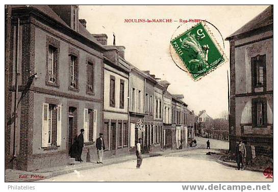 MOULINS LA MARCHE  RUE 1914 - Moulins La Marche