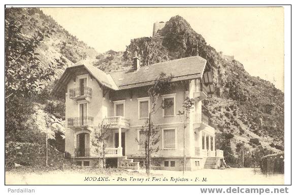 73. MODANE. PLAN VERNEY ET FORT DU REPLATON. GROS PLAN. - Modane