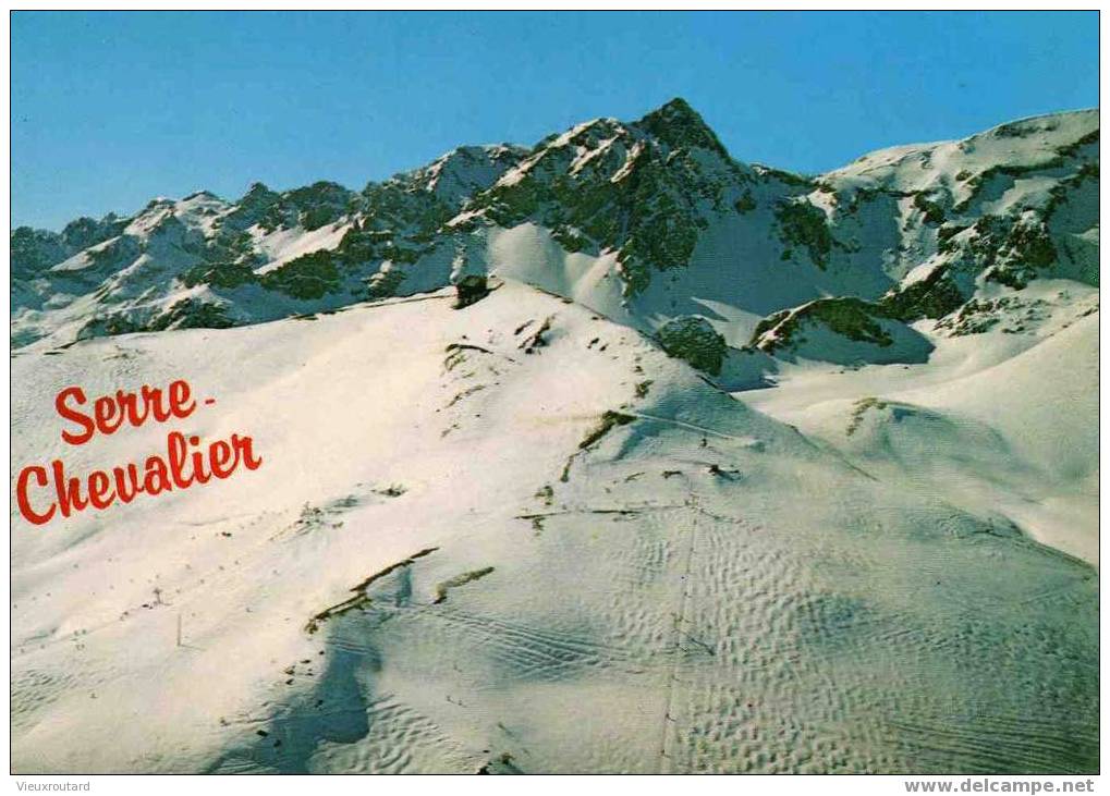 CPSM .SERRE CHEVALIER . CHANTEMERLE. LE SOMMET DES PISTES. DATEE 1984. - Serre Chevalier