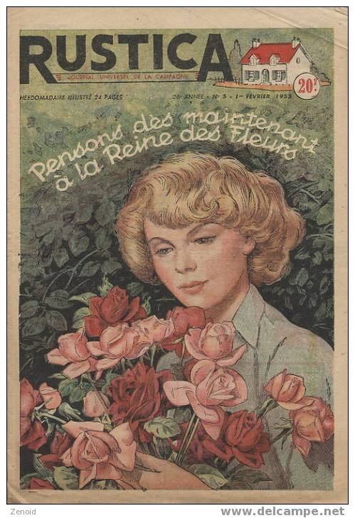 Rustica 26e Année N°5 - 1 Fevrier 1953 - La Reine Des Fleurs - Tuinieren