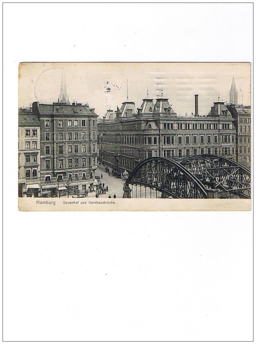 A 41   HAMBURG   KORNHAUSBRUCKE   Circulée   1908 - Lorch