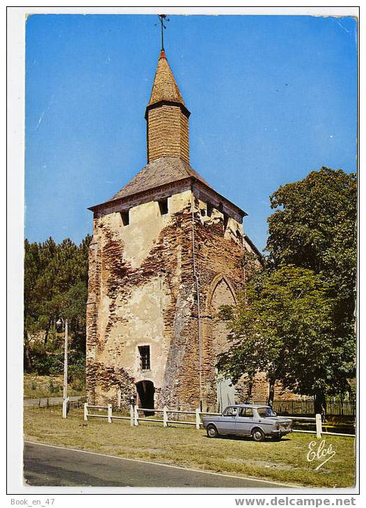 {39927} 40 Landes Mimizan , La Tour De L´ Abbaye De Mimizan ; Simca 1000 ; Logo Elcé - Mimizan