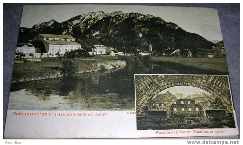 Germany,Bavaria,Oberammergau,Theatre,Passions,vintage Postcard - Oberammergau