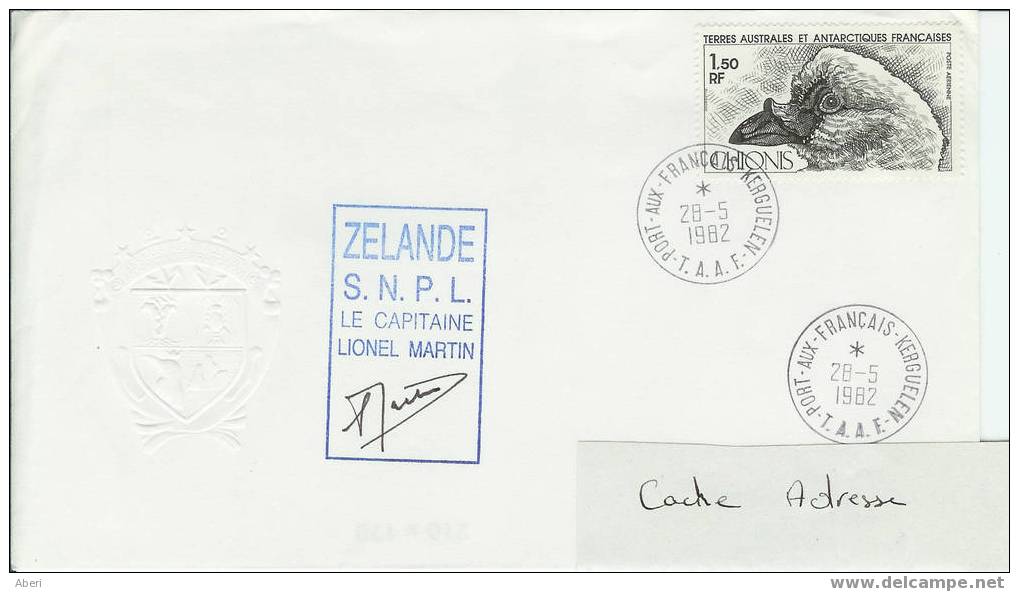 877 Chalutier ZELANDE Au KERGUELEN - Covers & Documents