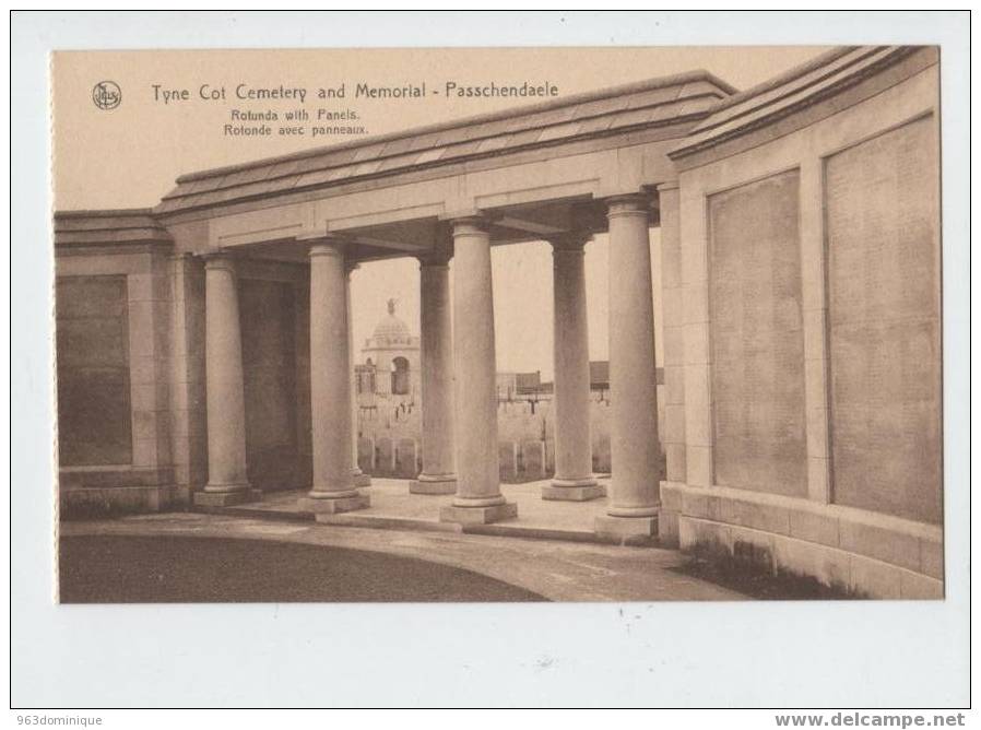 Tyne Cot Cemetery And Memorial - Passchendaele Rotunda With Panels - Rotonde Avec Panneaux - Zonnebeke