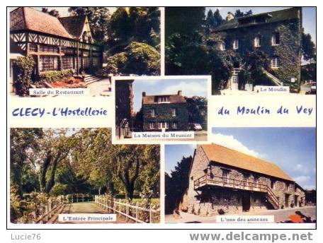 CLECY - L´Hostellerie Du MOULIN Du VEY - 5 Vues : Salle Restaurant, Le Moulin, L´entrée, Maison Du Meunier, Annexes - Clécy