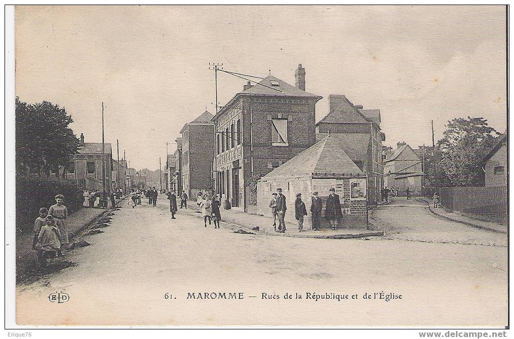 61  MAROMME   RUE DE LA REPUBLIQUE  ET DE L EGLISE - Maromme