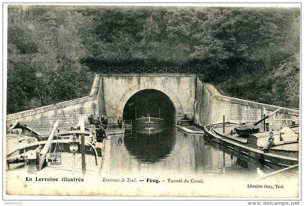 54 FOUG Tunnel Du Canal Péniches Chevaux - Foug